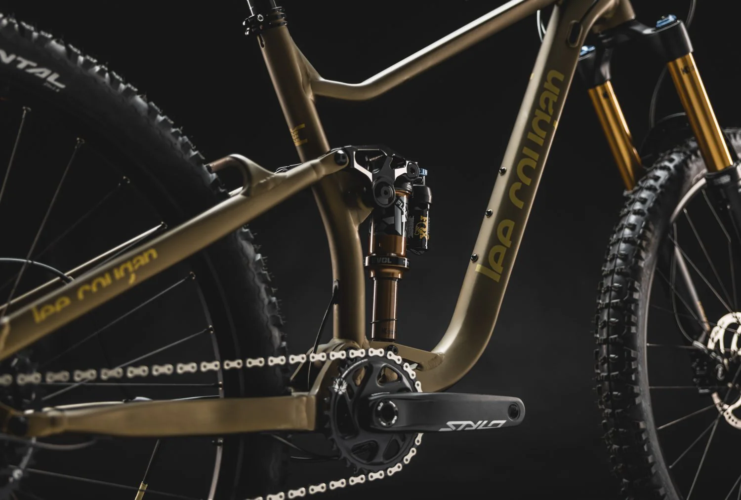 Bicicleta Lee Cougan Quest Enduro Gold M – SRAM SX – Microtech - Image 6