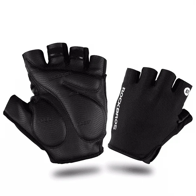 Guantes de medio dedo negros Talla G - Image 2